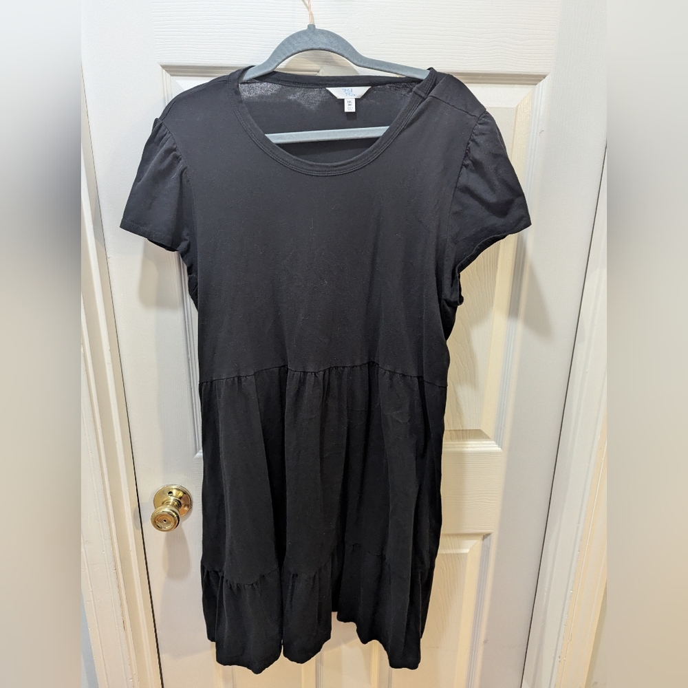 Black Tiered Women's Dress